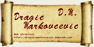 Dragić Markovčević vizit kartica